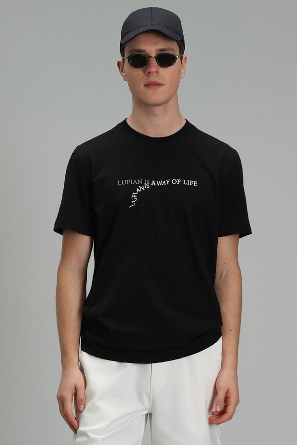 The Midnight Monochrome Graphic Tee: A Modern Masterpiece for the Fashion-Forward Man - Texmart