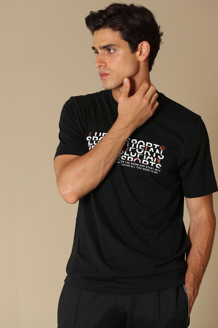 The Midnight Obsidian Men's Essential Tee - Texmart