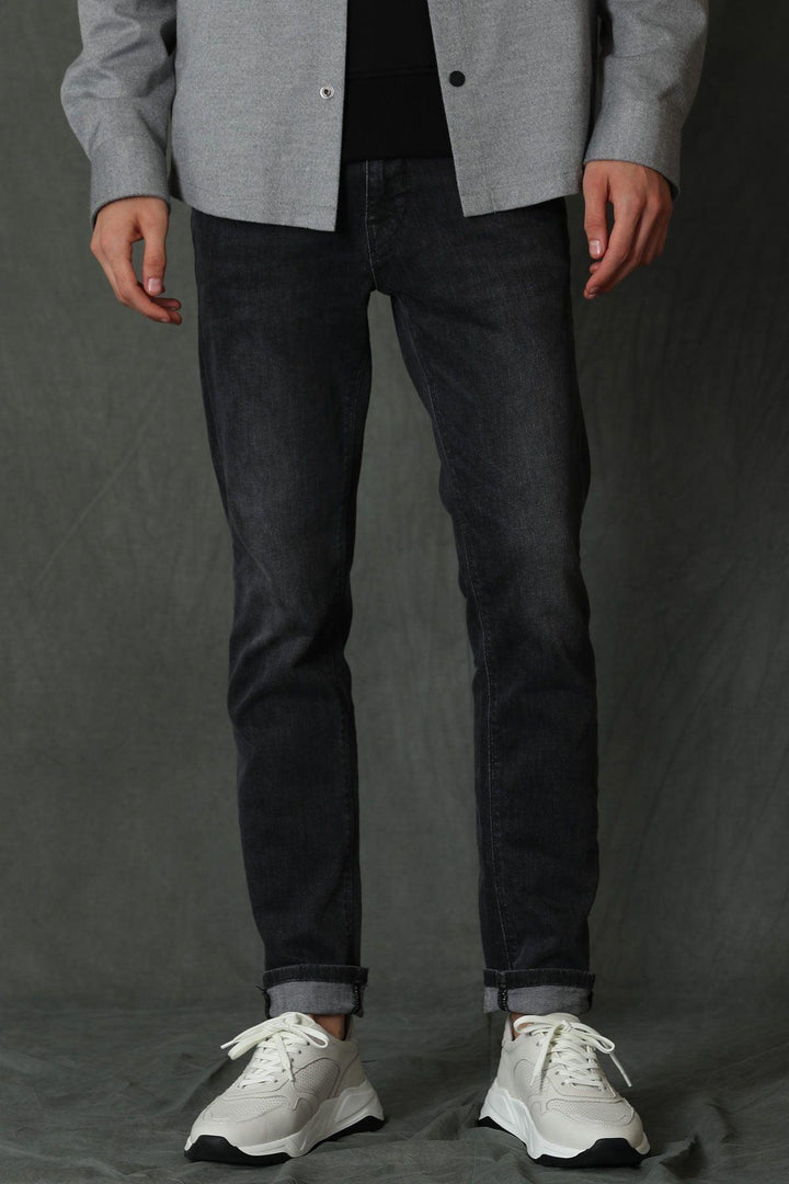 The Modern Charcoal Slim Fit Men's Smart Jeans - Texmart