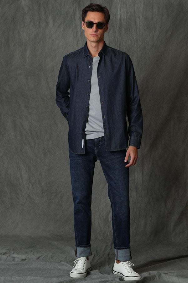 The Modern Flex Blue Denim: Premium Slim Fit Men's Jeans with Ultimate Comfort and Style - Texmart