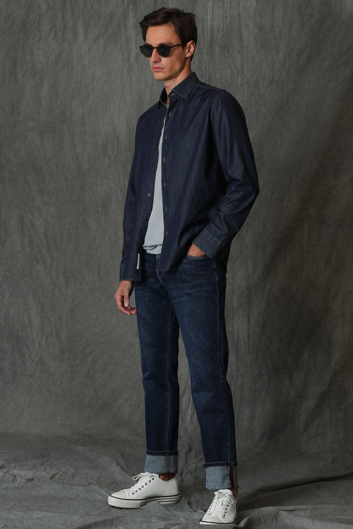 The Modern Flex Blue Denim: Premium Slim Fit Men's Jeans with Ultimate Comfort and Style - Texmart