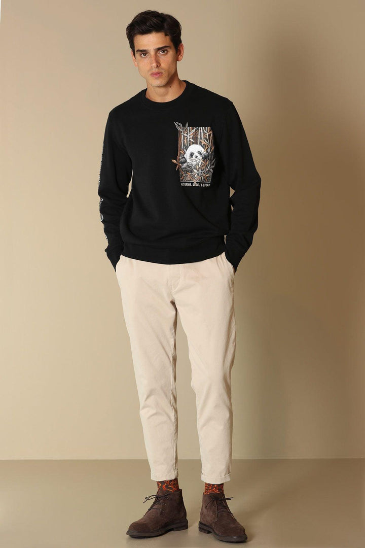 The Natural Comfort Men's Essential Black Sweatshirt - Texmart