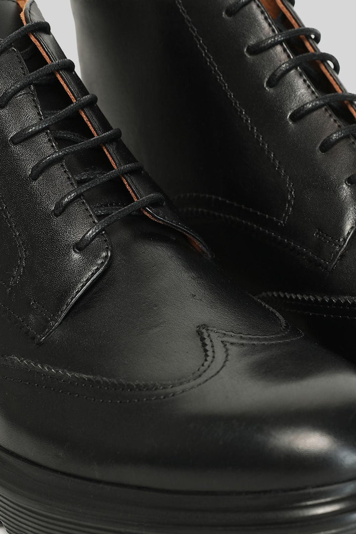 The Noir Classic Leather Boots for Men - Texmart
