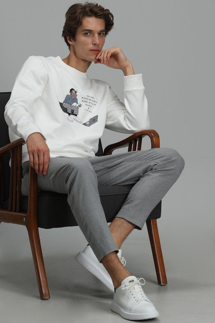 The Off-White Donovan Men's CozyBlend Sweatshirt: A Perfect Blend of Comfort and Style - Texmart