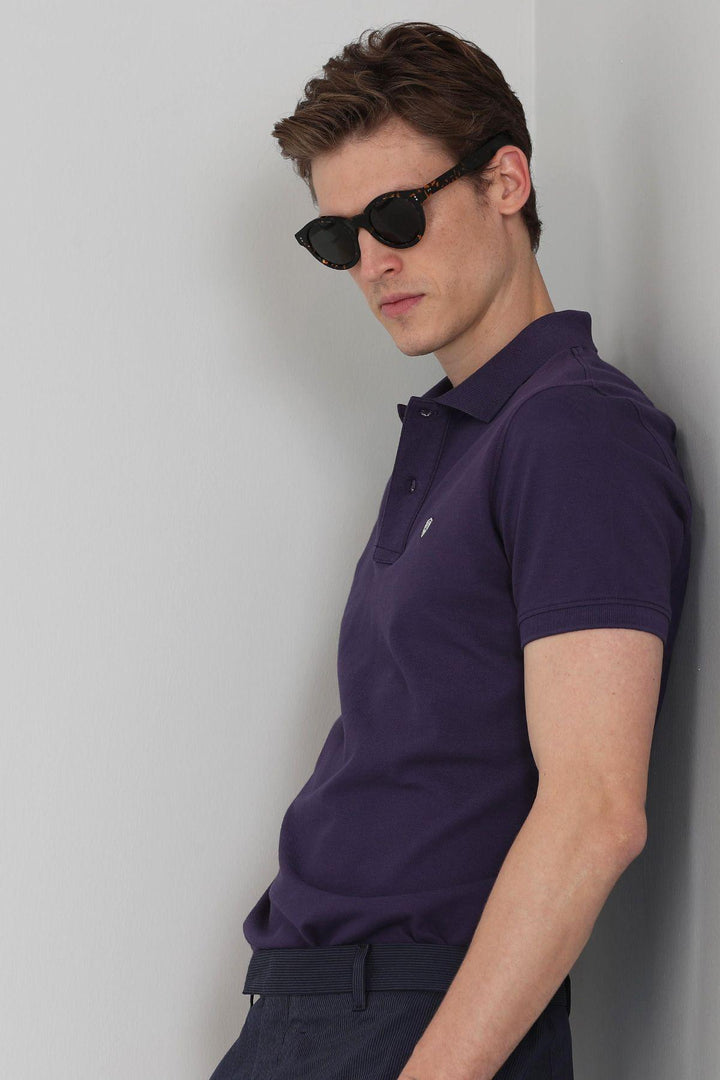 The Regal Plum Men's Cotton Polo Shirt: Elevate Your Style Game with Comfort and Sophistication - Texmart