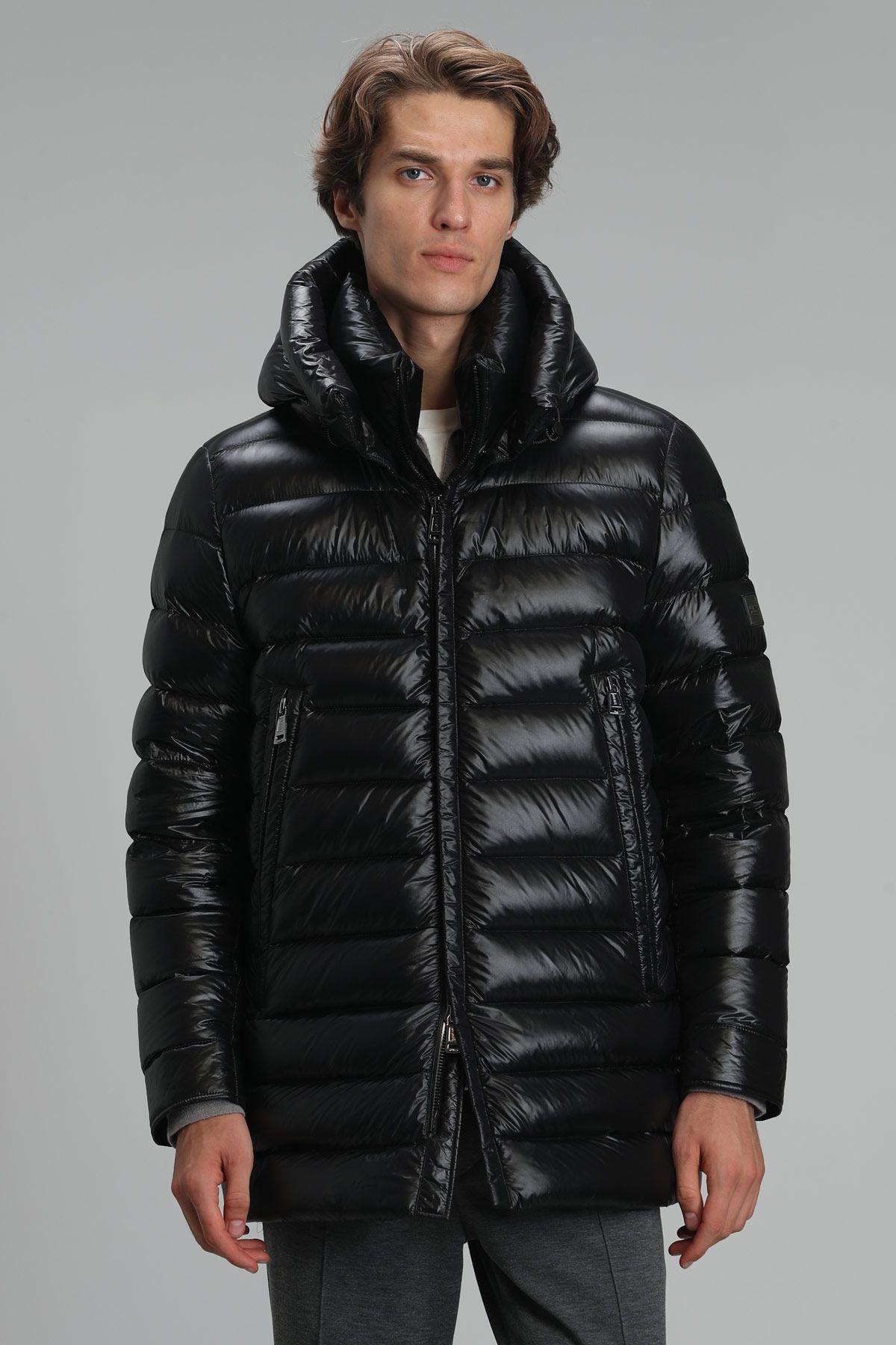 The Sleek Noir Men's Goose Feather Coat: A Stylish Essential for the ...