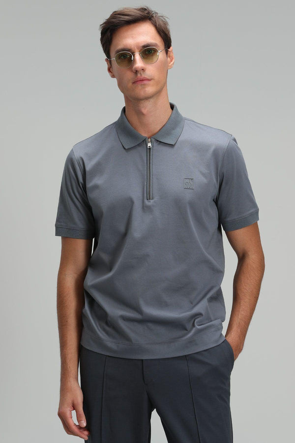 The Sophisticated Gray Cotton Polo Shirt: Elevate Your Style with Timeless Comfort - Texmart