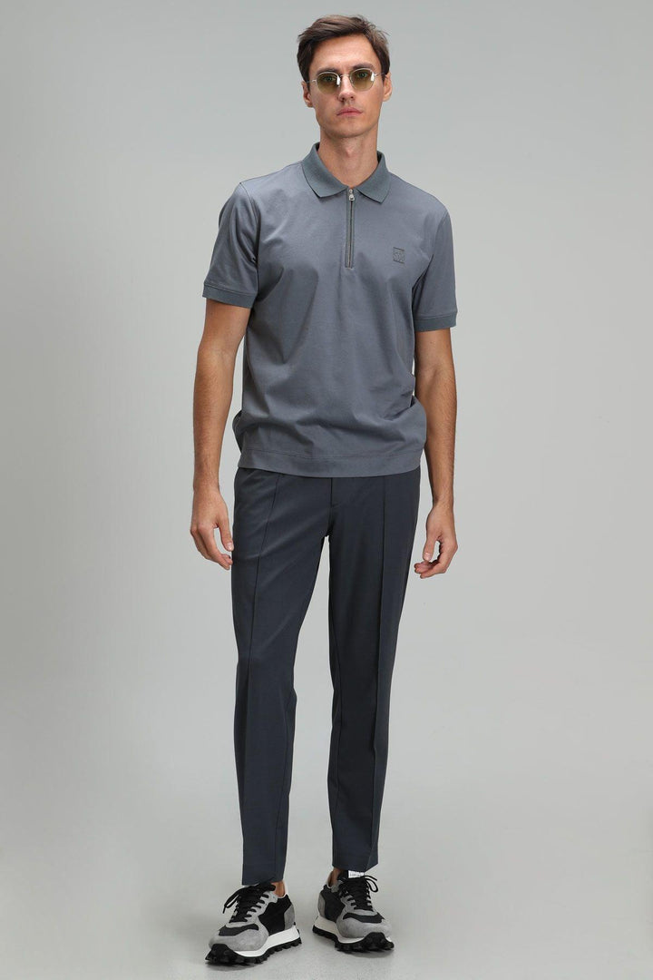 The Sophisticated Gray Cotton Polo Shirt: Elevate Your Style with Timeless Comfort - Texmart