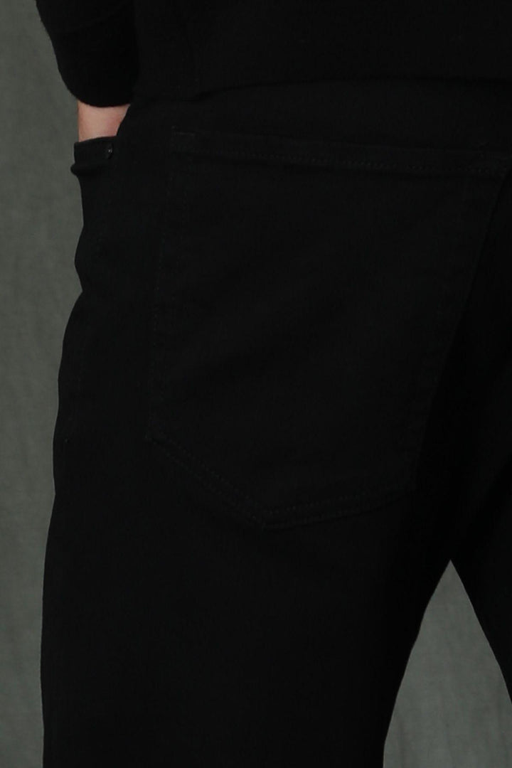 The Sophisticated Slim Fit Black Trousers for Men - Texmart