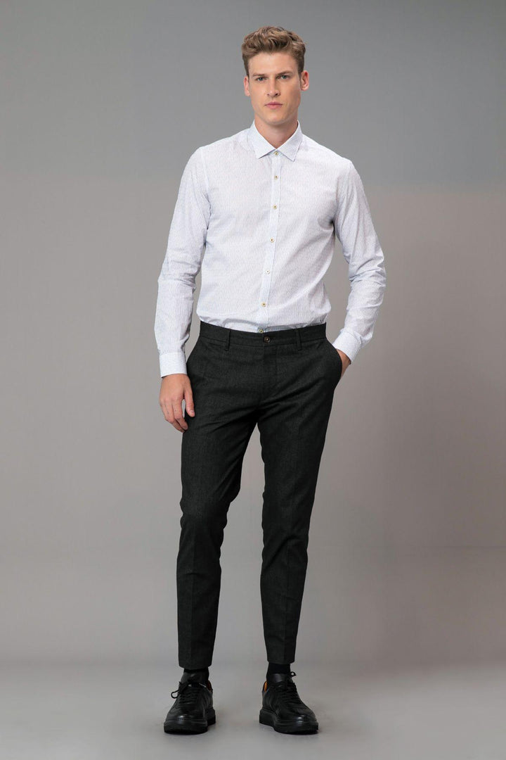 The Stylish Gentlemen's Essential: The Ohrı Men's Smart Shirt Slim Fit Saks - Texmart