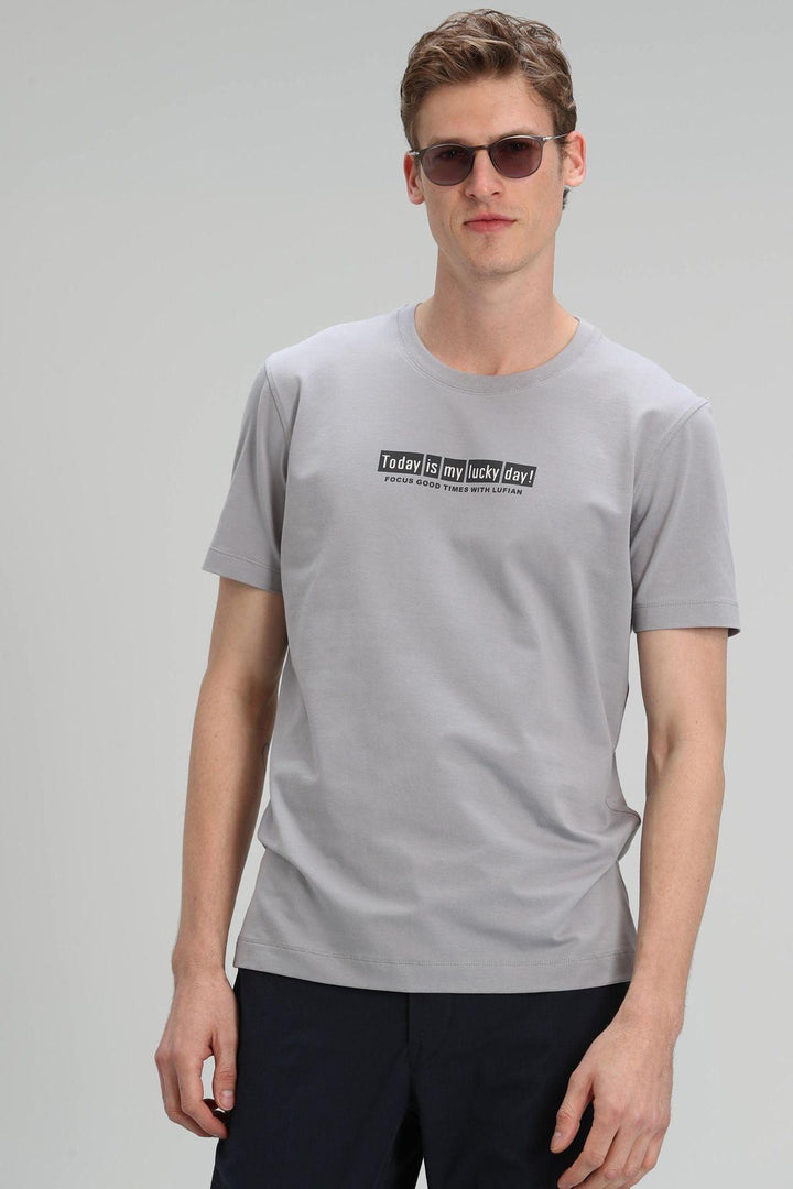 The Timeless Gray Essential: Men's Classic Cotton T-Shirt - Texmart