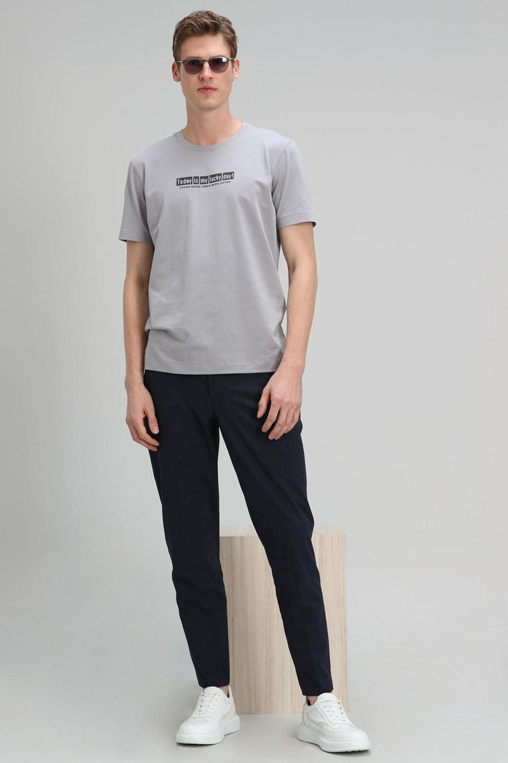 The Timeless Gray Essential: Men's Classic Cotton T-Shirt - Texmart