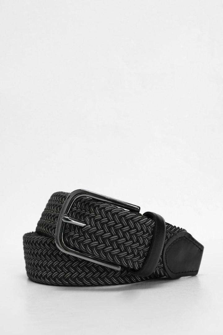 The Versatile Gray Knitted Belt for Men: Elevate Your Style with Sophistication - Texmart