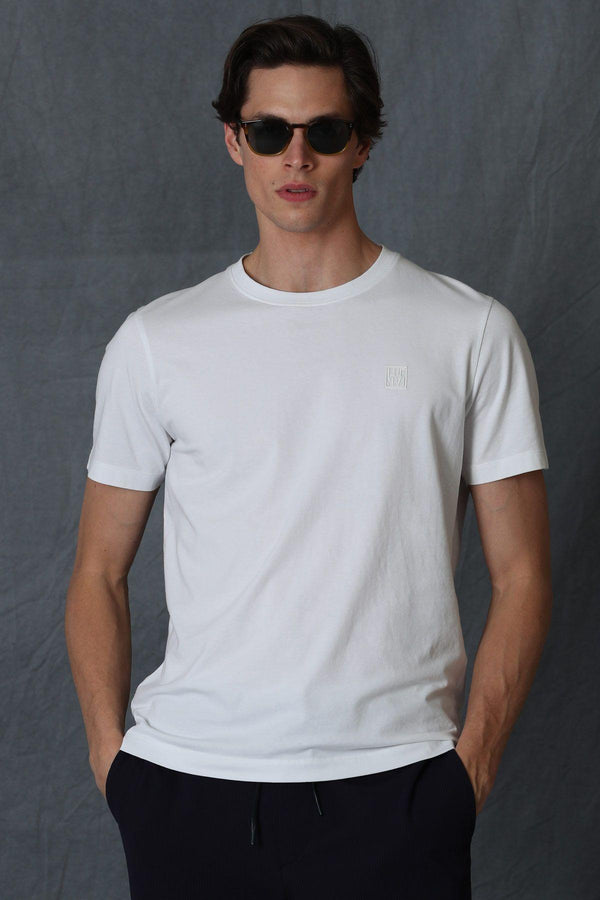 The Versatile White Cotton Blend Graphic Tee for Modern Men - Texmart