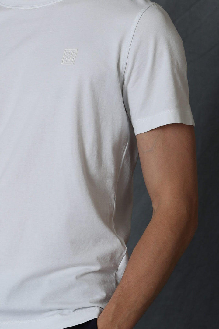 The Versatile White Cotton Blend Graphic Tee for Modern Men - Texmart