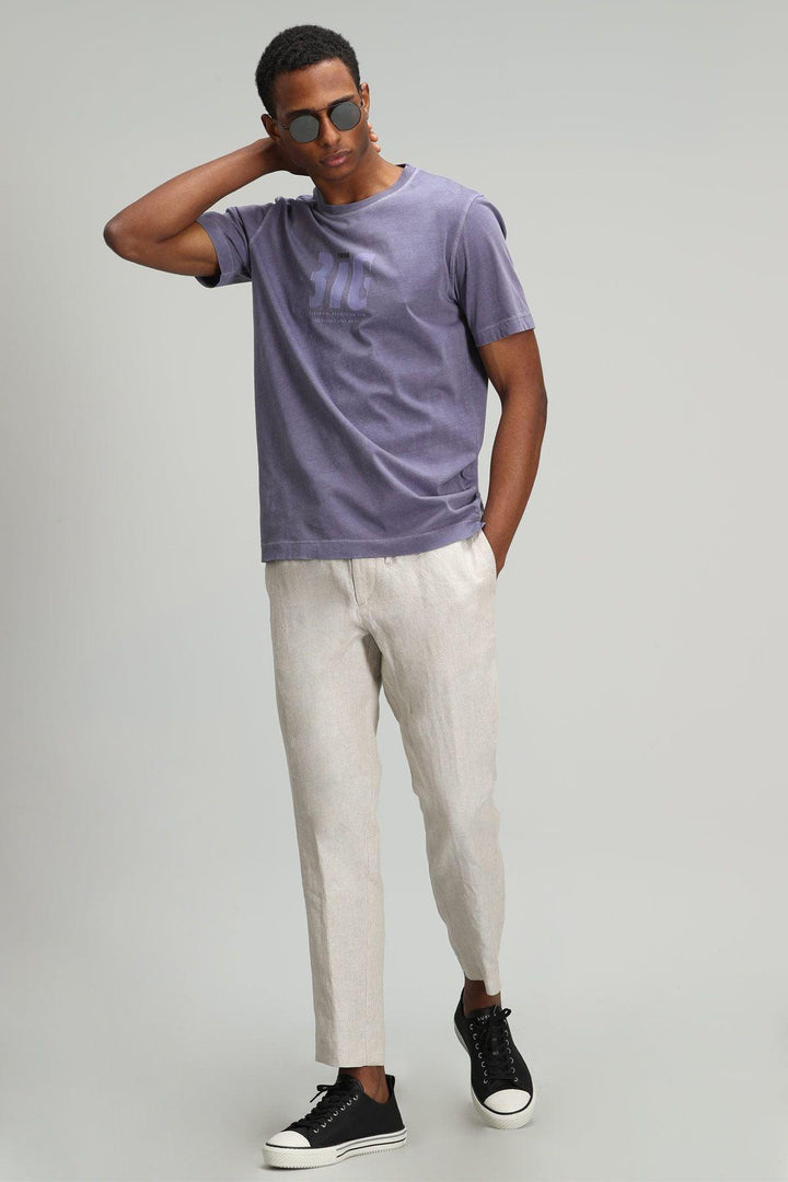 The Vibrant Purple Graphic Tee - A Modern Twist on Men's Fashion - Texmart