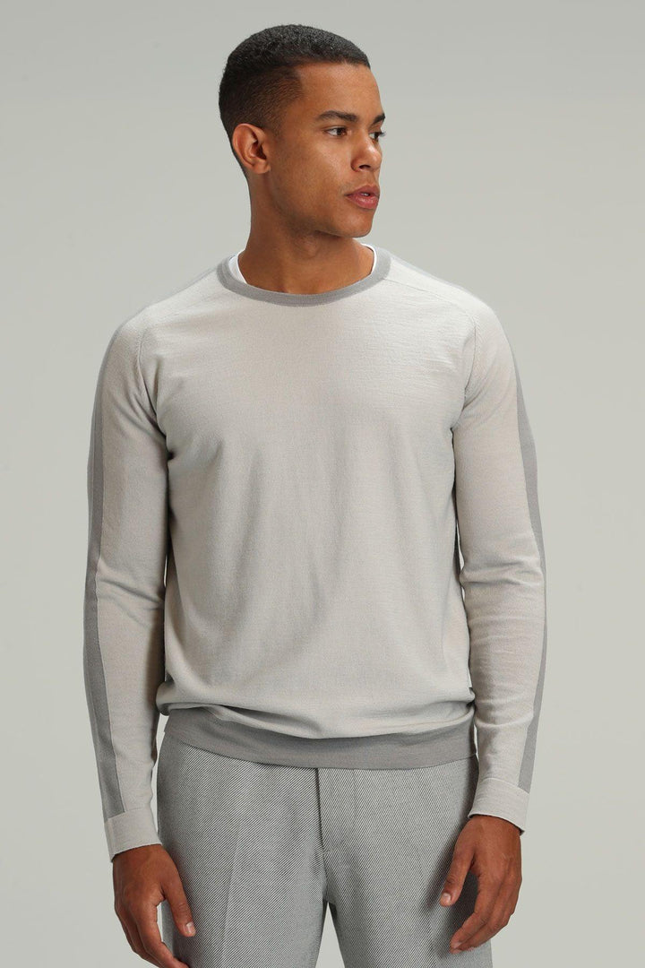 The Woolen Elegance Men's Sweater Stone - Texmart