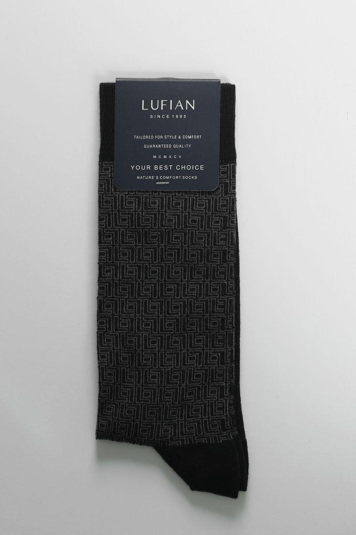 Ultimate Comfort Black Cotton Blend Men's Socks - Texmart