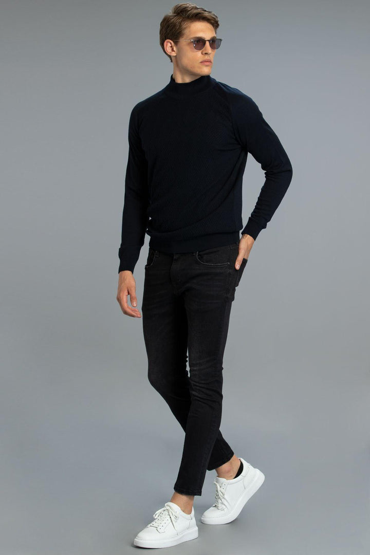 Ultimate Comfort Slim Fit Black Denim Trousers for Men - The Jovi Smart Jean Experience - Texmart