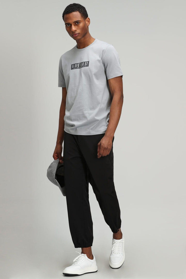 Versatile Comfort: Men's Essential Gray Graphic T-Shirt - Texmart