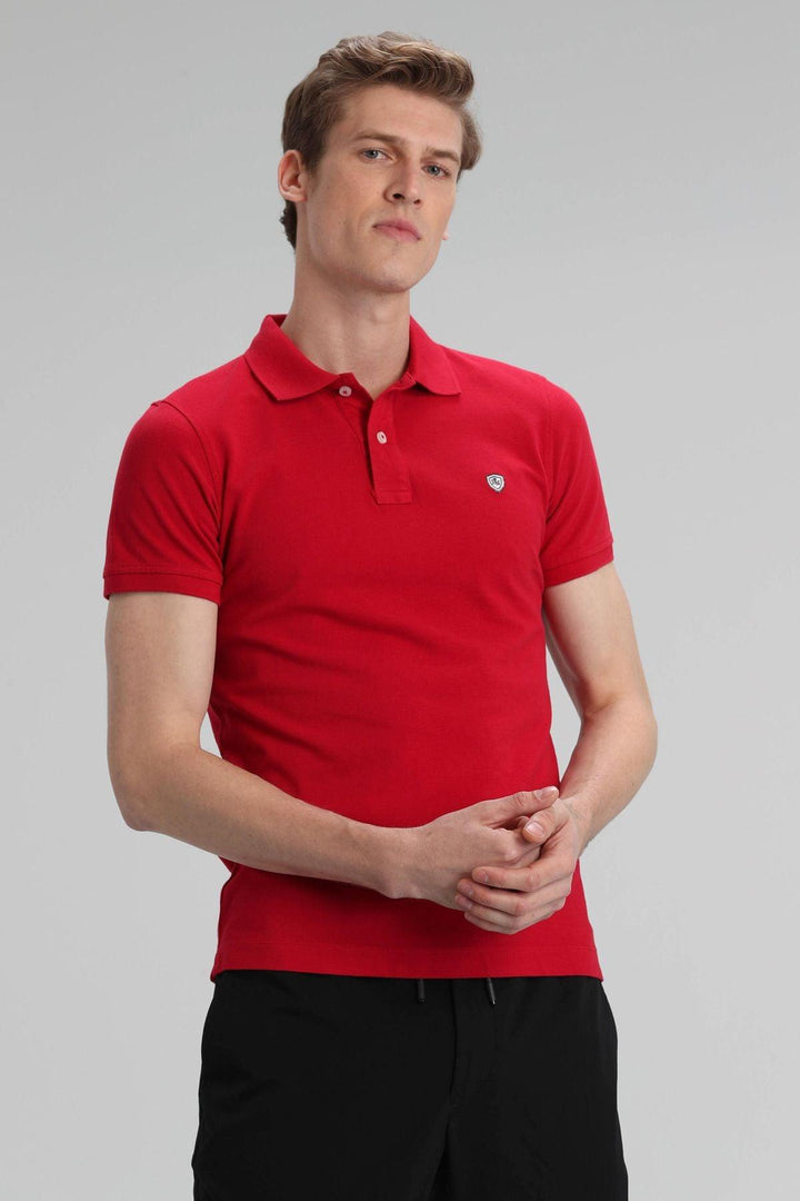 Vibrant Crimson Classic Polo: A Stylish Essential for Men - Texmart