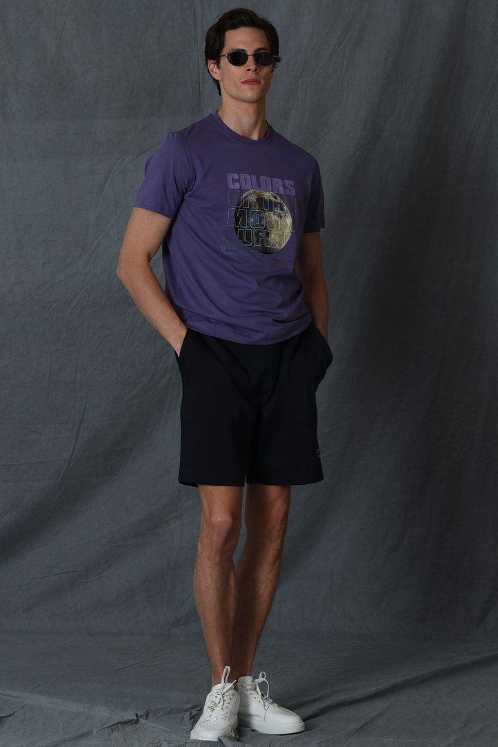 Vibrant Plum Urban Art Tee: Elevate Your Style with this Modern Purple Graphic T-Shirt - Texmart