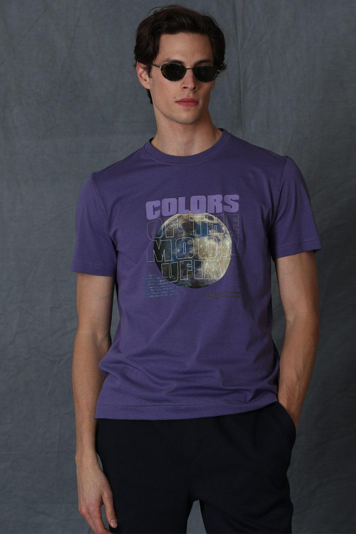 Vibrant Plum Urban Art Tee: Elevate Your Style with this Modern Purple Graphic T-Shirt - Texmart